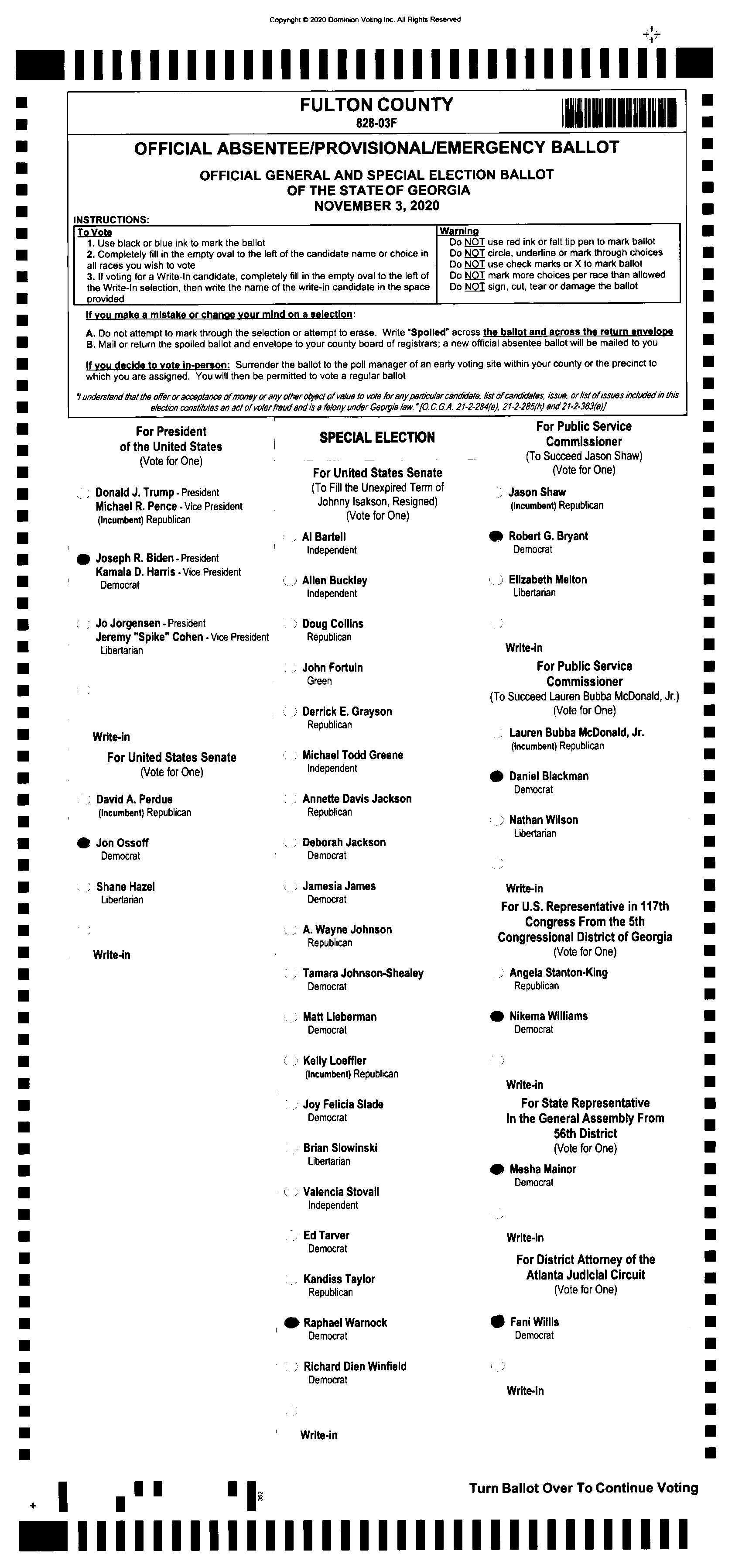 Doubled Ballot